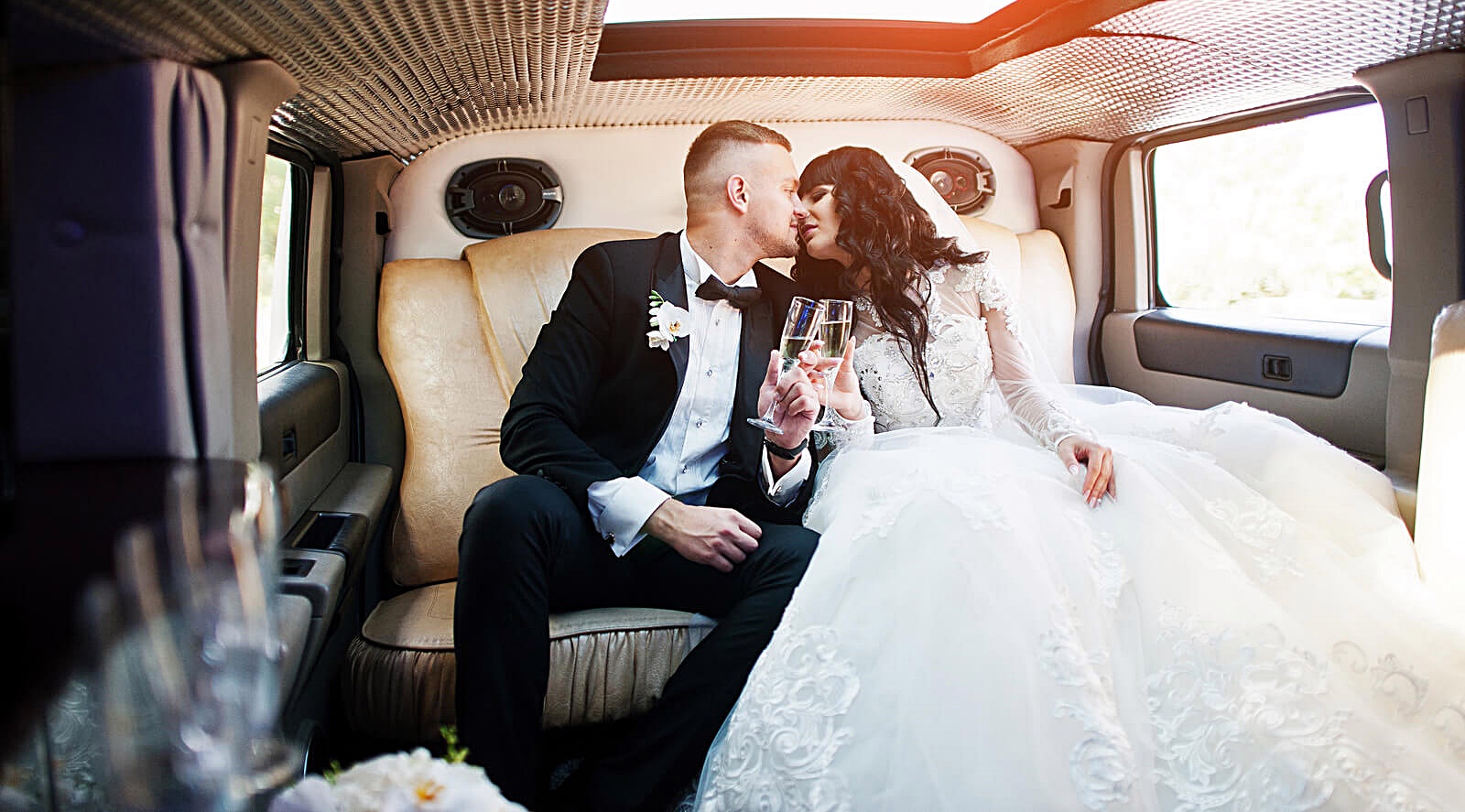 Bridal limousine Suffolk County