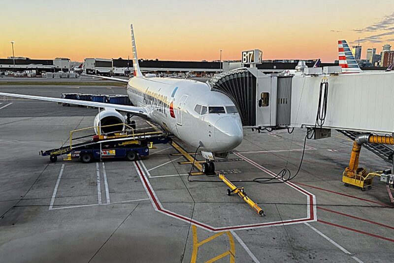 Airlines operating from Terminal 8 at JFK Airport, including American Airlines and its partners