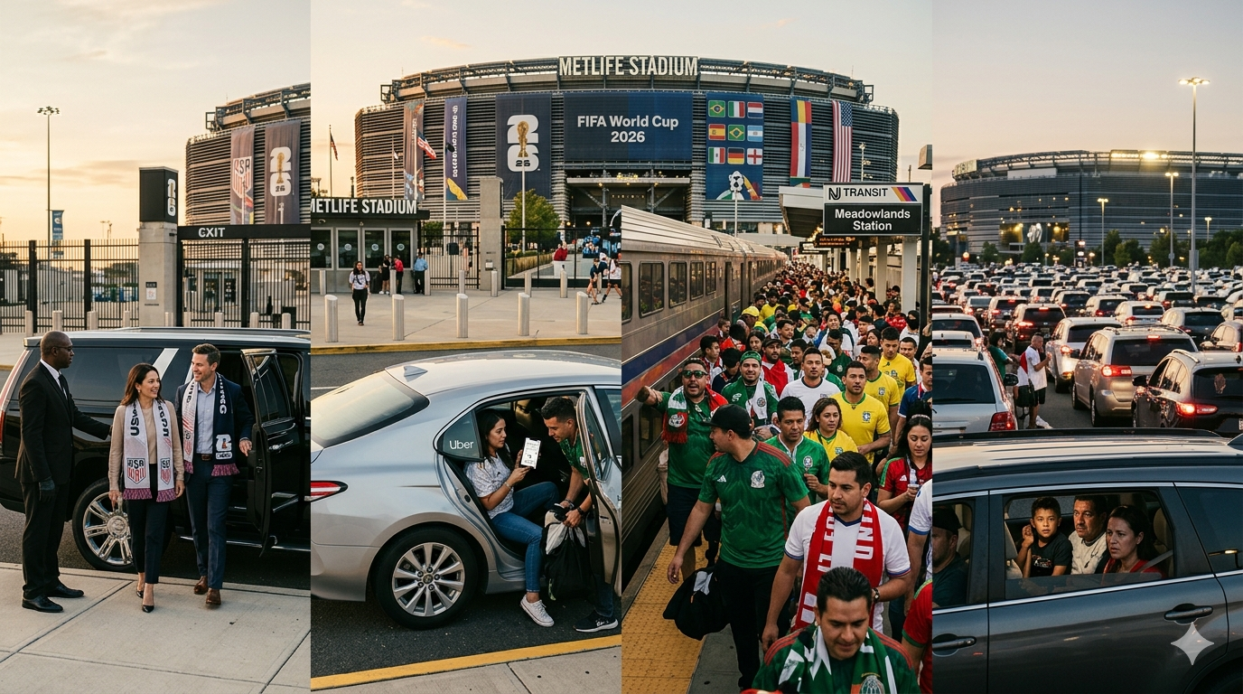 Limo vs. Uber vs. NJ Transit vs. Driving Yourself to MetLife Stadium for World Cup 2026