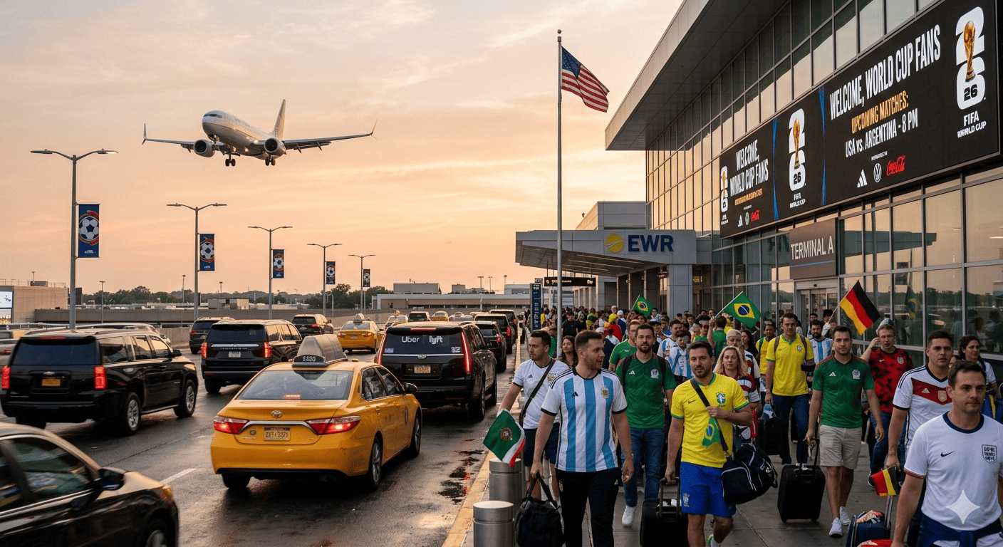 black car service in Newark Liberty Airport (EWR) for World Cup 2026